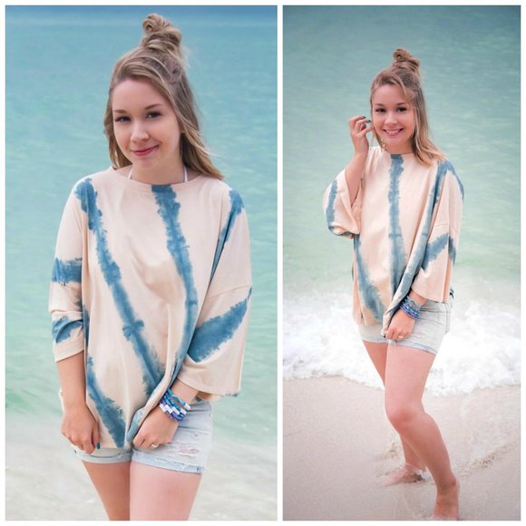 Ocean's Avenue Tie Dye Knit Top - Picture 2 of 4